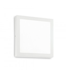Plafón Universal Aluminio blanco 1 bombilla 4cm