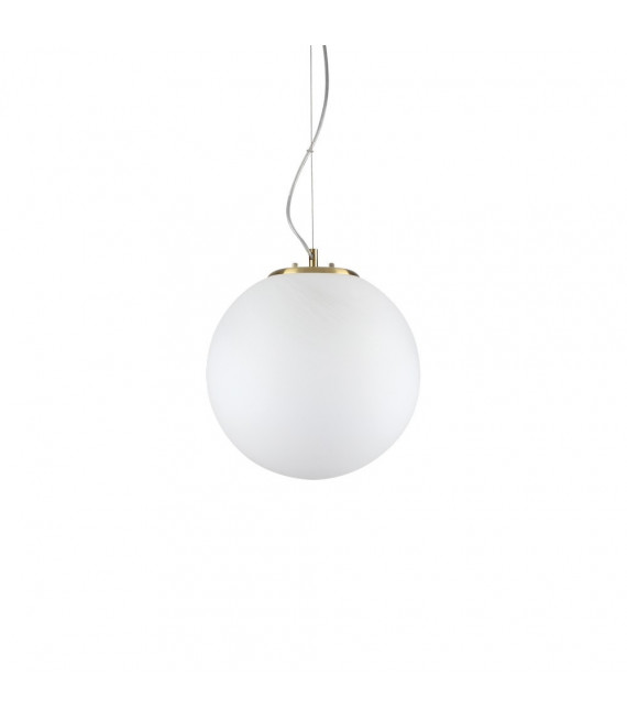 Suspension Grape Verre blanc 1 ampoule 37cm