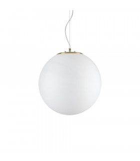 Suspension Grape Verre blanc 1 ampoule 49cm