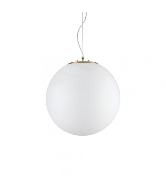 Grape pendant light White glass 1 bulb 49cm