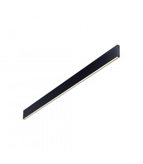 Linus integrated LED wall light Metal, black aluminum 1 bulb 9.5cm