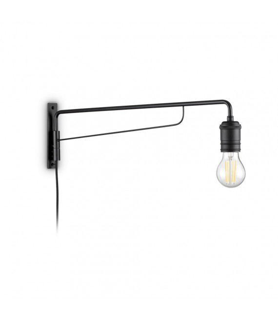 Aplique Triumph Metal Negro 1 bombilla 16cm