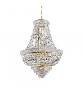 Kronleuchter Dubai Metal Gold 24 Glühbirnen 120cm