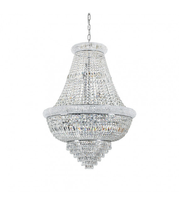 Chandelier Dubai Metal Chrome 24 bulbs 120cm