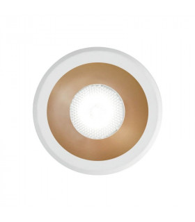 Spot encastré Virus 1 ampoule Aluminium Or blanc