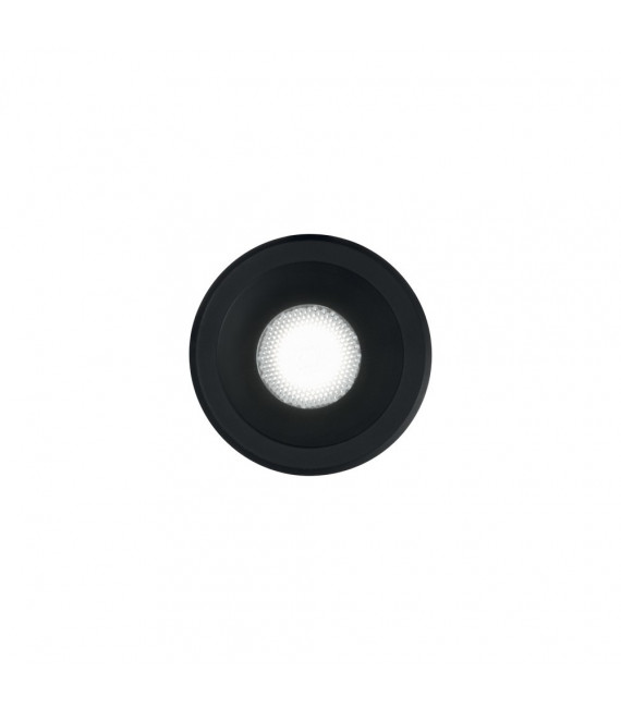 Faretto da incasso Virus 1 lampadina Alluminio Nero