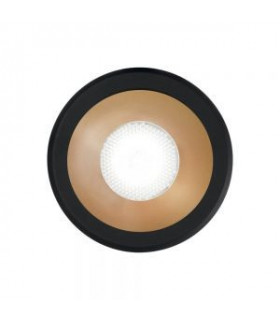 Spot encastré Virus 1 ampoule Aluminium Or noir