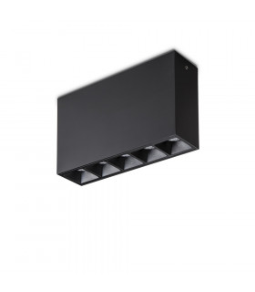 Spot Downlight Lika Aluminium Schwarz 1 Glühbirne 8cm
