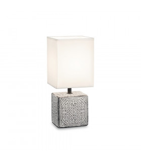 Kali-1 Sobremesa Metal blanco 1 bombilla 29,5cm