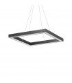 Suspension LED intégré Oracle Aluminium Noir 1 ampoule 16,5cm