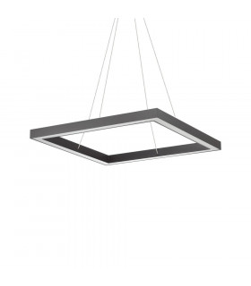 Suspension LED intégré Oracle Aluminium Noir 1 ampoule 16,5cm