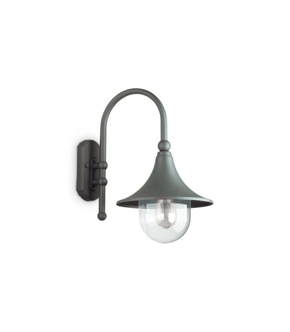Cima Metal Anthracite garden lantern 1 bulb 46cm