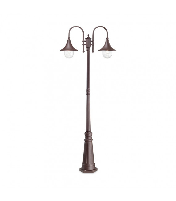 Farola jardín café Cima metal 2 bombillas 216cm