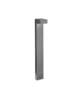 Bolardo de jardín Sirio Gris Aluminio 2 bombillas 80cm