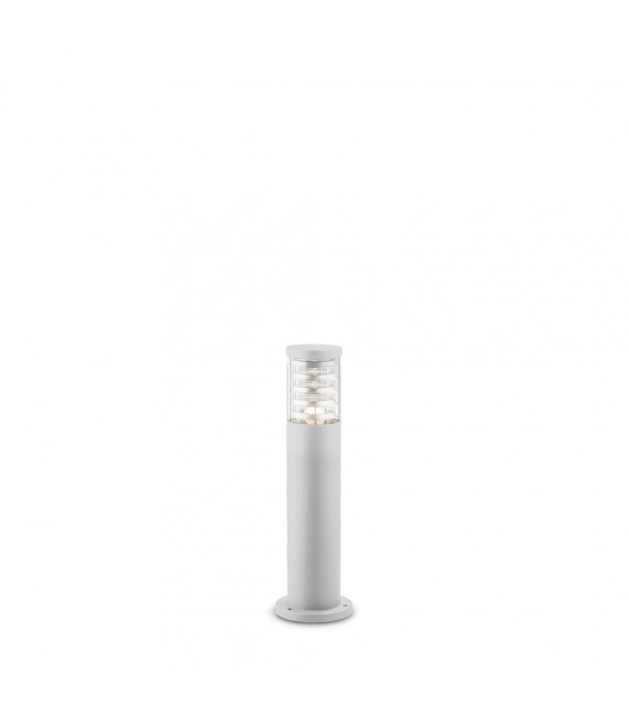 Bolardo jardín Tronco Aluminio blanco 1 bombilla 40,5cm
