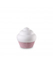 Lampe de table Cupcake Résine Rose 1 ampoule 21cm
