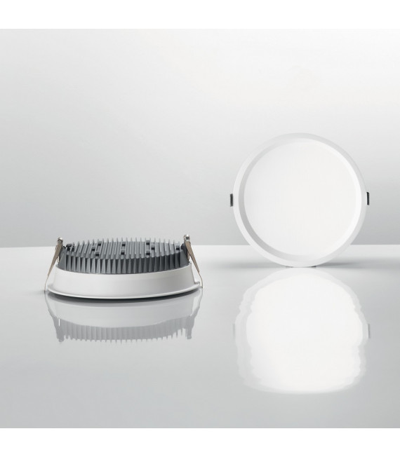 Foco empotrable Deep White aluminio 1 bombilla 6cm