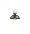 Suspension Eris-2 Métal Noir 1 ampoule 39cm