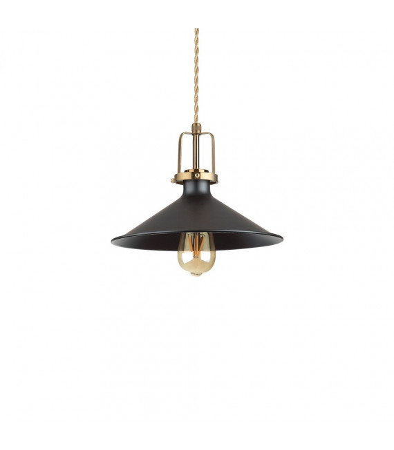 Eris-3 Black metal pendant light 1 bulb 31cm
