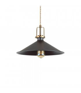 Eris-4 Black Metal Pendelleuchte 1 Glühbirne 32cm