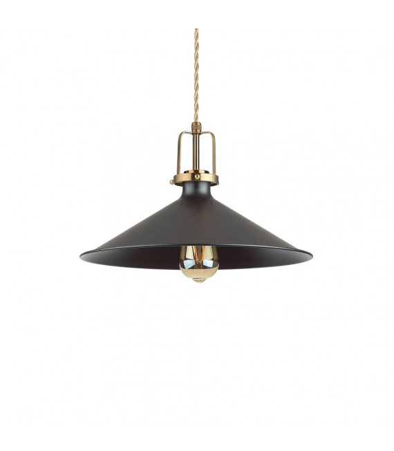 Eris-4 Black Metal Pendelleuchte 1 Glühbirne 32cm