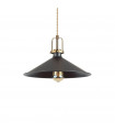Eris-4 Black Metal pendant light 1 bulb 32cm