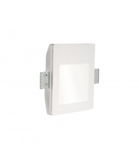 Recessed wall light Walky-1 White gypsum 1 bulb 17.2cm