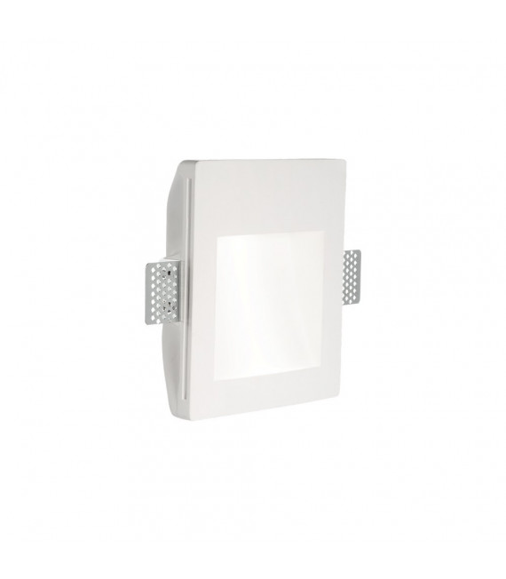 Applique encastrée Walky-1 Gypse blanc 1 ampoule 17,2cm
