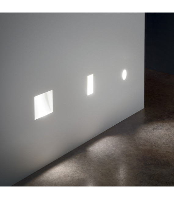 Recessed wall light Walky-1 White gypsum 1 bulb 17.2cm