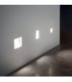 Recessed wall light Walky-1 White gypsum 1 bulb 17.2cm
