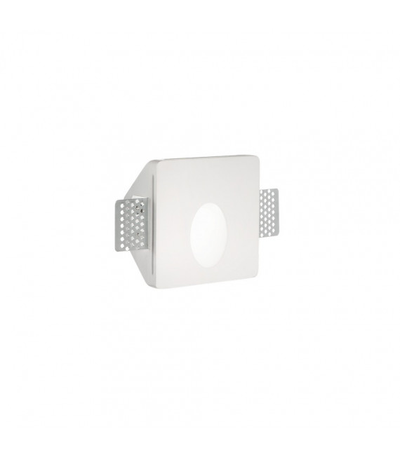 Applique encastrée Walky-3 Gypse blanc 1 ampoule 10cm