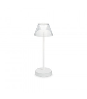 Lampada da tavolo Lolita Metallo bianco 1 lampadina 34,5 cm