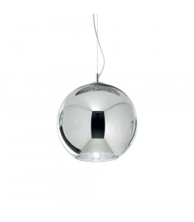 Nemo Metal Chrome pendant light 1 bulb 24cm