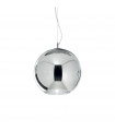 Nemo Metal Chrome pendant light 1 bulb 24cm