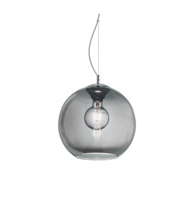 Suspension Nemo Métal Fumé 1 ampoule 24cm