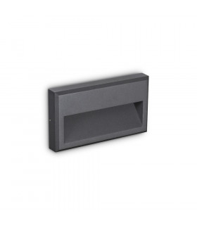 Wall light Febe Glass, metal Anthracite 1 bulb 13cm