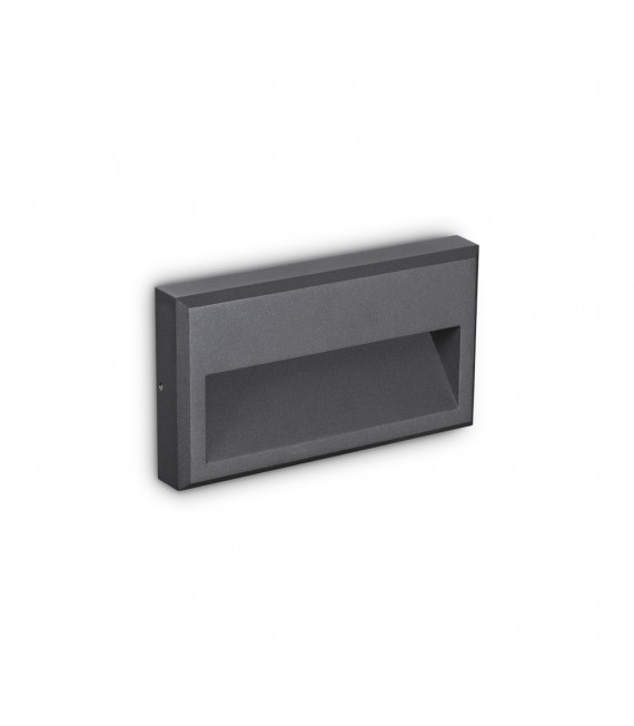 Applique murale Febe Verre,métal Anthracite 1 ampoule 13cm