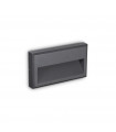 Applique murale Febe Verre,métal Anthracite 1 ampoule 13cm