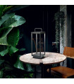Portable garden lamp Stardust Glass, metal, aluminum Anthracite 1 bulb 51cm