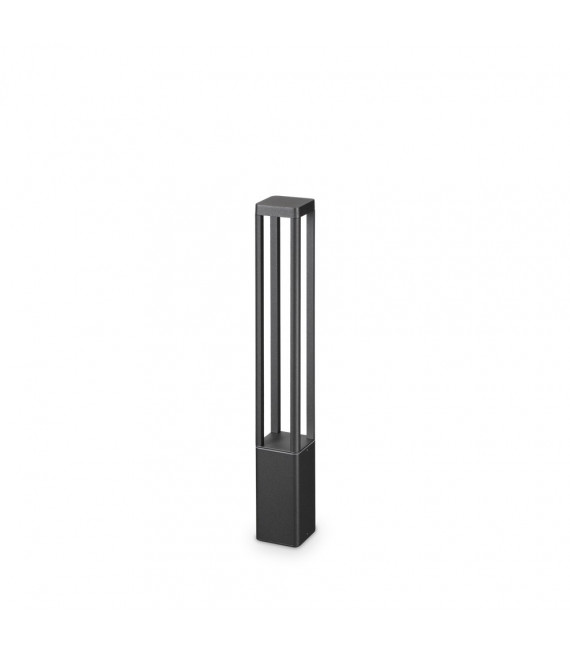Tifone garden bollard Glass, metal, aluminum Anthracite 1 bulb 65.5cm