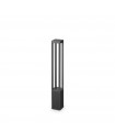 Tifone garden bollard Glass, metal, aluminum Anthracite 1 bulb 65.5cm