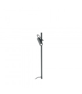 Garden bollard Hub Metal, aluminum Anthracite 1 bulb 74.5cm