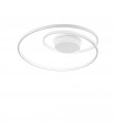 Plafonnier LED intégré Oz Métal,plastique blanc 1 ampoule 18cm