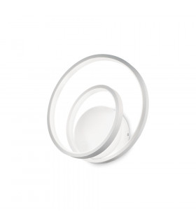 Applique LED integrata Oz Metallo, plastica bianca 1 lampadina 30cm