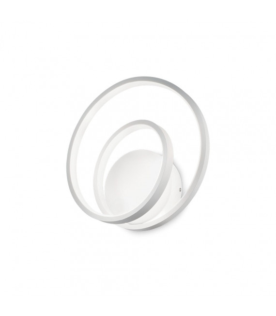 Aplique LED integrado Oz Metal, plástico blanco 1 bombilla 30cm
