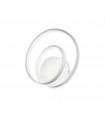 Integrated LED wall light Oz Metal, white plastic 1 bulb 30cm