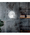 Integrated LED wall light Oz Metal, white plastic 1 bulb 30cm