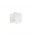 Garden wall lamp Rubik Metal, white aluminum 1 bulb 7cm