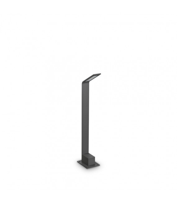 Agos Gartenpoller Metall, Aluminium Anthrazit 1 Glühbirne 60cm