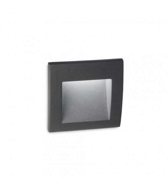 Garten-Wandeinbauleuchte Wire Glas, Metall, Aluminium Anthrazit 1 Glühbirne 9cm